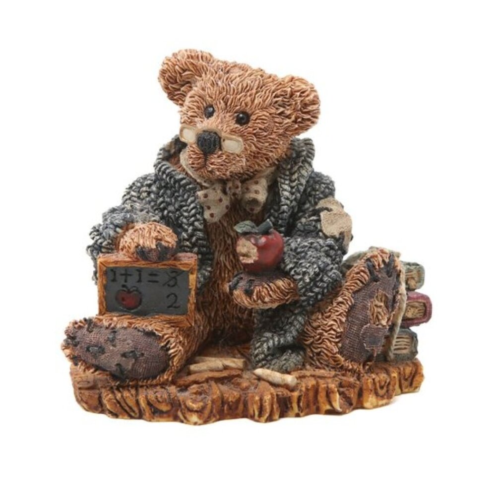 Vintage 1993 Boyds Bears Friends #2222 Wilson Professor Teacher Resin Figurine